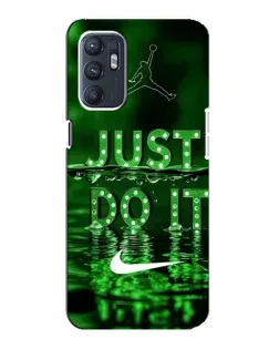 Чехол для ZTE Blade A31 Plus с картинкой «Зеленый неоновый Nike»