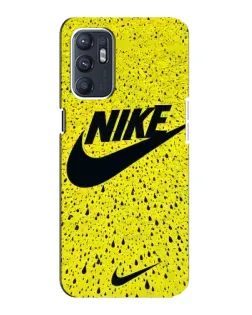 Чехол для ZTE Blade A31 Plus с картинкой «Желтый текстурный Nike»