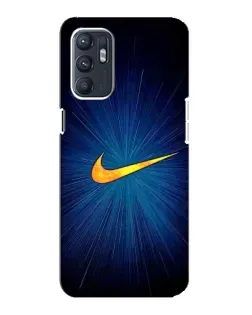 Чехол для ZTE Blade A31 Plus с картинкой «Синий пульс Nike»