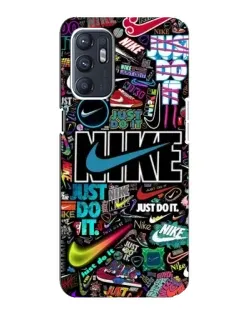 Чехол для ZTE Blade A31 Plus с картинкой «Яркий коллаж Nike»