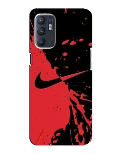 Чехол для ZTE Blade A31 Plus с картинкой «Красные брызги Nike»
