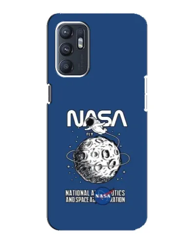 Чехол для ZTE Blade A31 Plus с картинкой «NASA — лунная миссия»