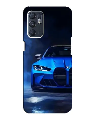 Чехол для ZTE Blade A31 Plus с картинкой «Голубая BMW M4»
