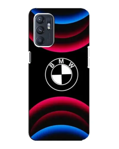 Чехол для ZTE Blade A31 Plus с картинкой «Логотип BMW и неоновые дуги»