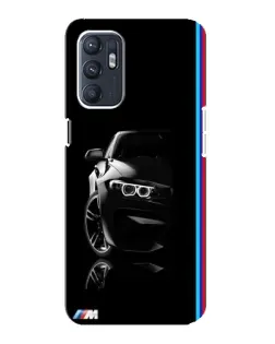 Чехол для ZTE Blade A31 Plus с картинкой «Силуэт BMW в темноте»