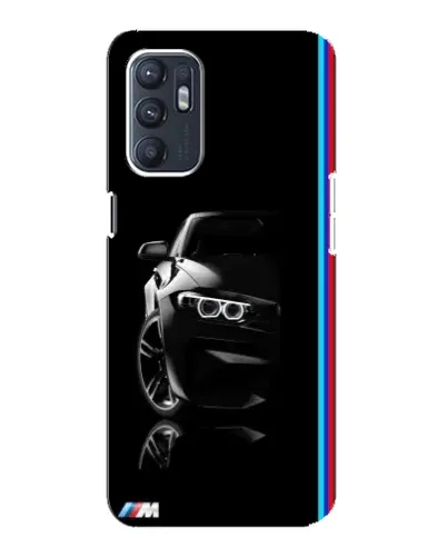 Чехол для ZTE Blade A31 Plus с картинкой «Силуэт BMW в темноте»