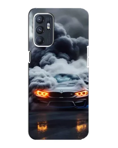 Чехол для ZTE Blade A31 Plus с картинкой «BMW в дыму»