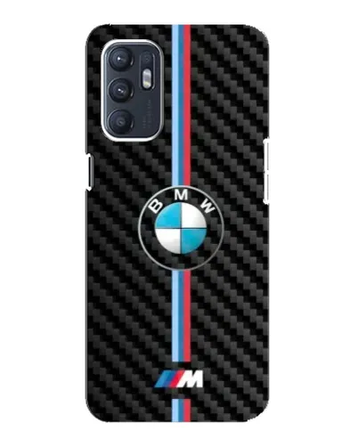 Чехол для ZTE Blade A31 Plus с картинкой «Эмблема BMW и карбон»