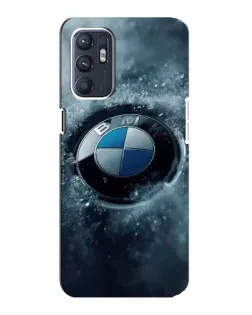 Чехол для ZTE Blade A31 Plus с картинкой «Логотип BMW — лед»