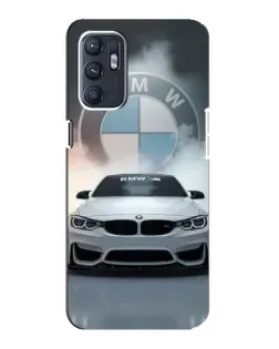 Чехол для ZTE Blade A31 Plus с картинкой «BMW в белом дыму»