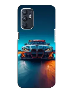 Чехол для ZTE Blade A31 Plus с картинкой «BMW — огни неона»