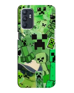 Чохол для ZTE Blade A31 Plus з картинкою «Кріпери Minecraft»