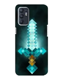 Чохол для ZTE Blade A31 Plus з картинкою «Алмазний меч неон»