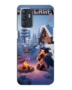 Чохол для ZTE Blade A31 Plus з картинкою «Зимовий Minecraft»
