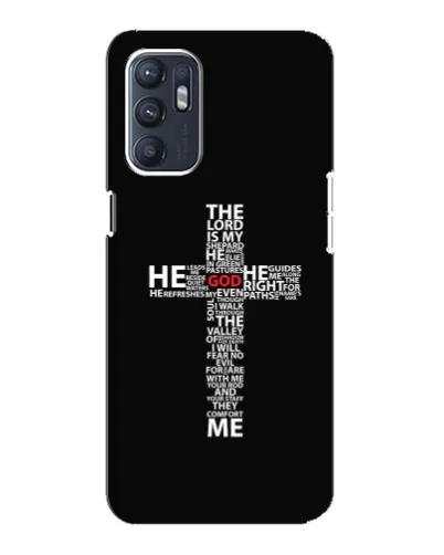 Чехол для ZTE Blade A31 Plus с картинкой «Текстовый крест» Чехол для ZTE Blade A31 Plus с картинкой «Текстовый крест»
