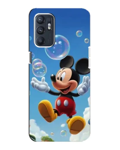 Чехол для ZTE Blade A31 Plus с картинкой «Mickey и мыльные пузыри»