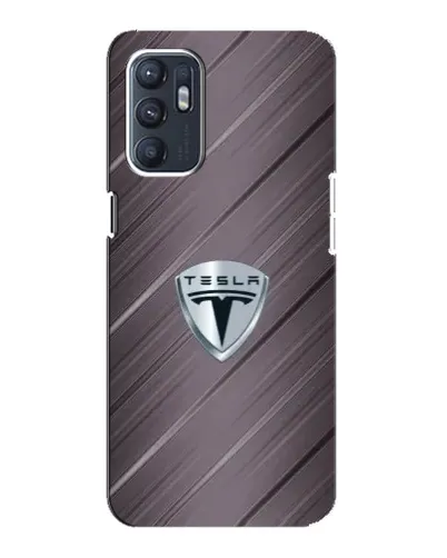 Чехол для ZTE Blade A31 Plus с картинкой «Металлическая текстура Tesla»