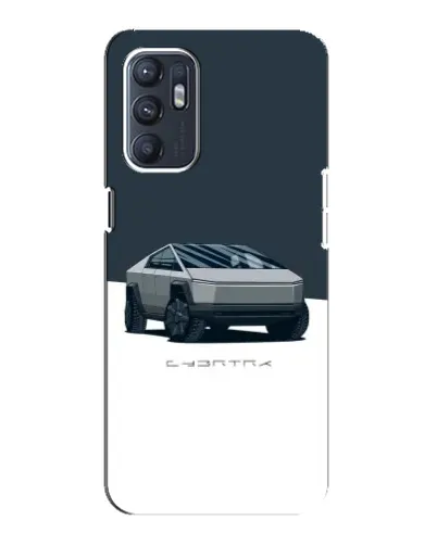 Чехол для ZTE Blade A31 Plus с картинкой «Серебристый Cybertruck Tesla»