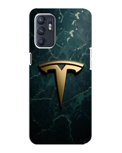 Чехол для ZTE Blade A31 Plus с картинкой «Мраморная Tesla Gold»