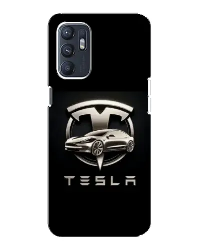 Чехол для ZTE Blade A31 Plus с картинкой «Tesla — серебристое авто»