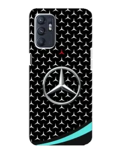 Чехол для ZTE Blade A31 Plus с картинкой «Mercedes — бирюзовый акцент»
