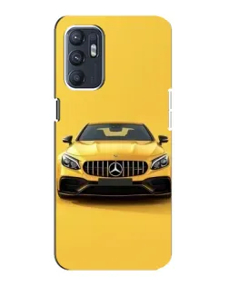 Чехол для ZTE Blade A31 Plus с картинкой «Желтый Mercedes GT»