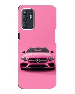 Чехол для ZTE Blade A31 Plus с картинкой «Розовый Mercedes AMG»