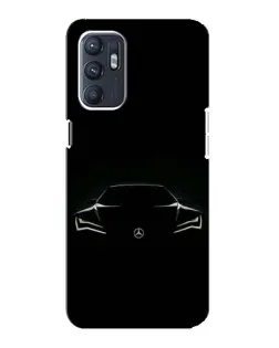 Чехол для ZTE Blade A31 Plus с картинкой «Mercedes — силуэт авто»