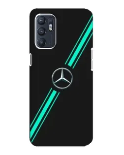 Чехол для ZTE Blade A31 Plus с картинкой «Спортивные линии Mercedes»