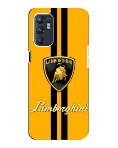 Чехол для ZTE Blade A31 Plus с картинкой «Lamborghini Stripe желтый»