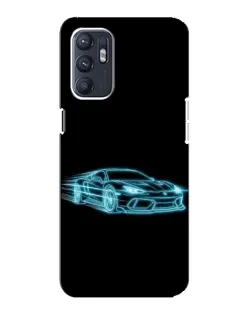 Чехол для ZTE Blade A31 Plus с картинкой «Неоновый контур Lamborghini» Чехол для ZTE Blade A31 Plus с картинкой «Неоновый контур Lamborghini»