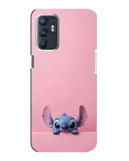 Чехол для ZTE Blade A31 Plus с картинкой «Stitch выглядывает»