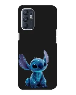 Чехол для ZTE Blade A31 Plus с картинкой «Стич на черном»