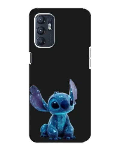 Чехол для ZTE Blade A31 Plus с картинкой «Стич на черном»