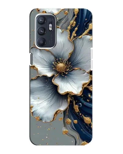 Чехол для ZTE Blade A31 Plus с картинкой «Белый цветок и золотой флюид» Чехол для ZTE Blade A31 Plus с картинкой «Белый цветок и золотой флюид»