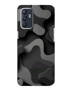 Чехол для ZTE Blade A31 Plus с картинкой «Темный абстрактный камуфляж»