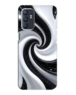 Чехол для ZTE Blade A31 Plus с картинкой «Черно-белая спираль»