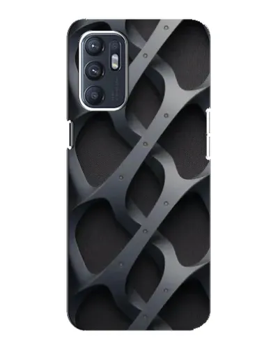 Чехол для ZTE Blade A31 Plus с картинкой «Объемное серое плетение»