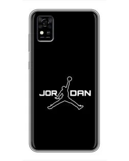 Чехол для ZTE Blade A31 с картинкой «Nike Pink Swirl»
