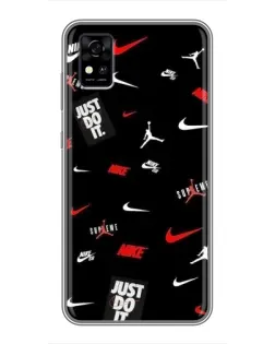 Чехол для ZTE Blade A31 с картинкой «Nike Mix Pattern»