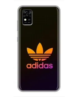 Чехол для ZTE Blade A31 с картинкой «Градиент Adidas»