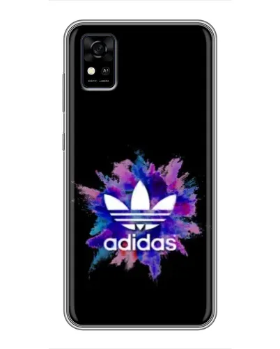 Чехол для ZTE Blade A31 с картинкой «Взрыв красок Adidas»