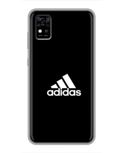 Чехол для ZTE Blade A31 с картинкой «Черная классика Adidas»