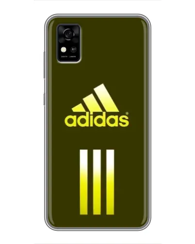 Чехол для ZTE Blade A31 с картинкой «Оливковый градиент Adidas»