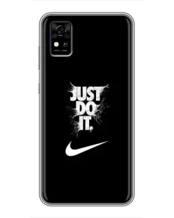 Чохол для ZTE Blade A31 з картинкою «Текстовий принт Nike»