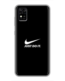 Чохол для ZTE Blade A31 з картинкою «Мінімалізм від Nike»