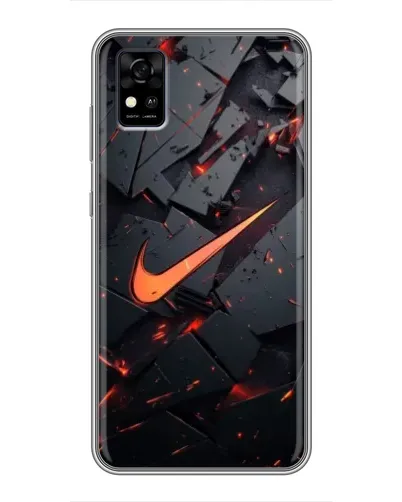 Чехол для ZTE Blade A31 с картинкой «Nike — эффект разломов» Чехол для ZTE Blade A31 с картинкой «Nike — эффект разломов»