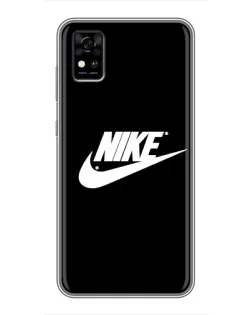 Чохол для ZTE Blade A31 з картинкою «Мазки фарби Nike»