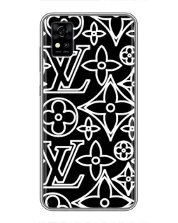 Чехол для ZTE Blade A31 с картинкой «Черно-белый узор LV» Чехол для ZTE Blade A31 с картинкой «Черно-белый узор LV»