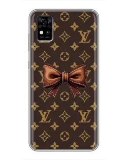 Чехол для ZTE Blade A31 с картинкой «LV с бантом»